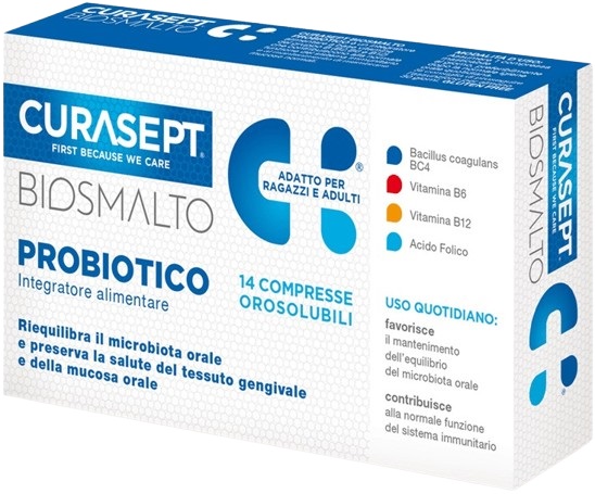 CURASEPT BIOSMALTO PROBIOTICO 14 COMPRESSE - Farmacia Rossi2 - Farmacia Rossi 