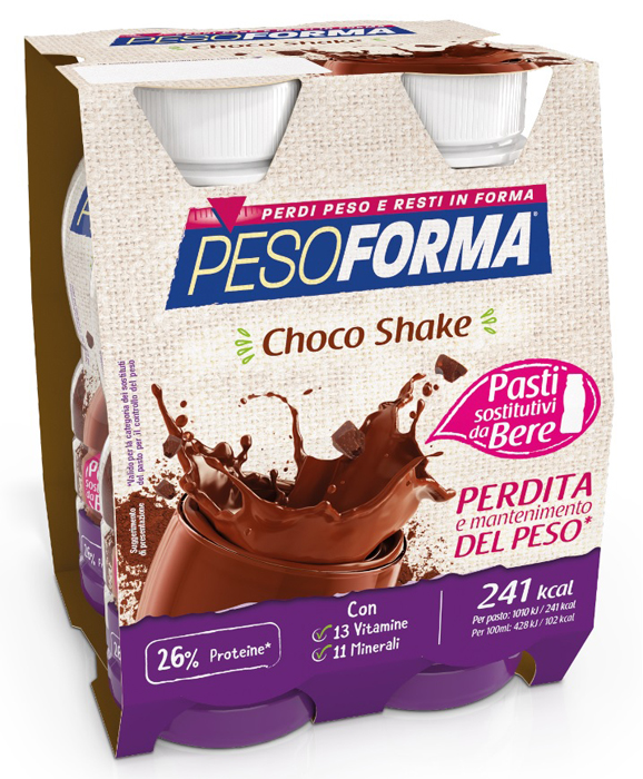 PESOFORMA CHOCO SHAKE 4X236 ML - Farmacia Rossi2 - Farmacia Rossi 