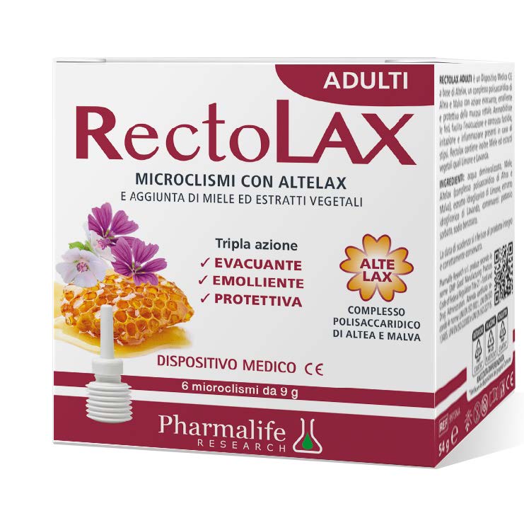 RECTOLAX ADULTI MICROCLISMI 6 PEZZI DA 9 G - Farmacia Rossi2 - Farmacia Rossi 