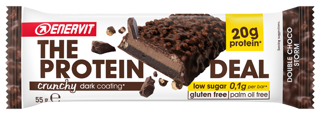 ENERVIT PROTEIN DEAL DOUBLE CHOCO STORM 55 G - Farmacia Rossi2 - Farmacia Rossi 