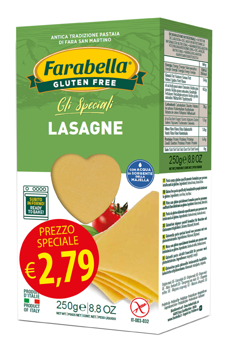 FARABELLA LASAGNA PROMO 250 G X 6 PEZZI - Farmacia Rossi2 - Farmacia Rossi 