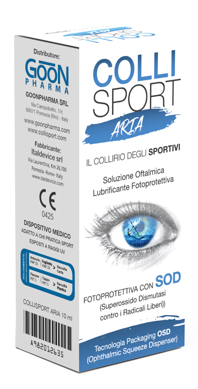 COLLISPORT ARIA SOLUZIONE OFTALMICA LUBRIFICANTE FOTOPROTETTIVA 10 ML - Farmacia Rossi2 - Farmacia Rossi 