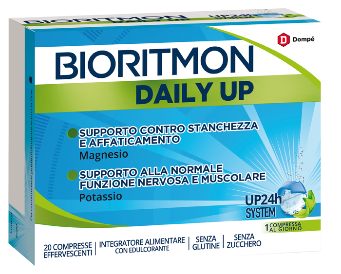 BIORITMON DAILY UP 20 COMPRESSE SENZA ZUCCHERO - Farmacia Rossi2 - Farmacia Rossi 