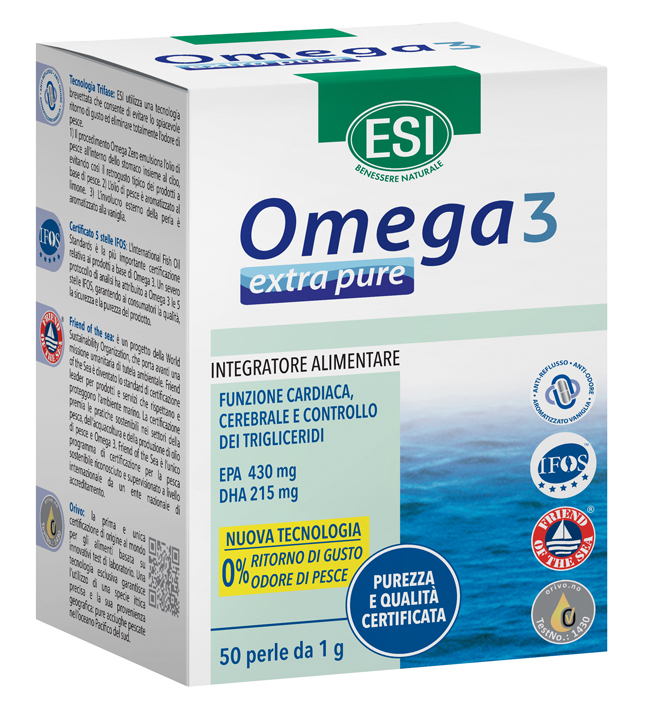 ESI OMEGA 3 EXTRA PURE 50 PERLE - Farmacia Rossi2 - Farmacia Rossi 