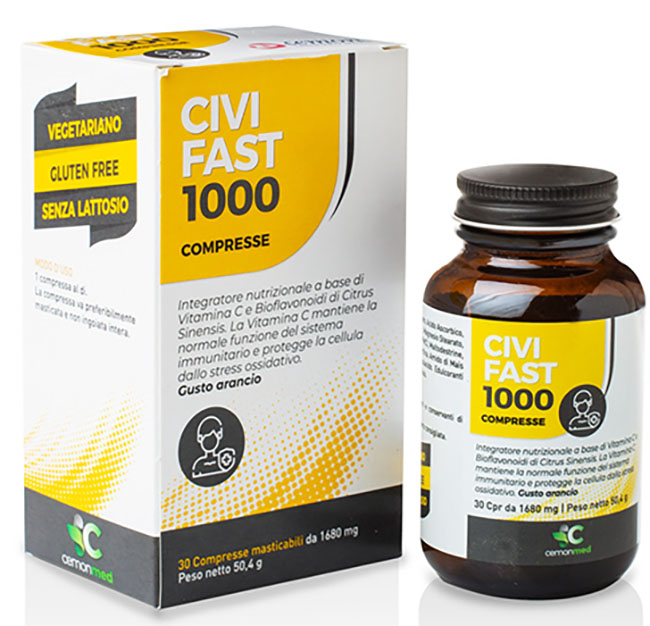 CEMONMED CIVIFAST 1000 30 COMPRESSE MASTICABILI - Farmacia Rossi2 - Farmacia Rossi 