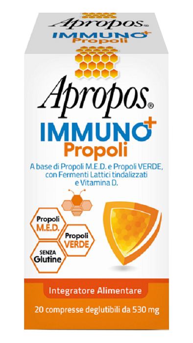 APROPOS IMMUNO+ PROPOLI 20 COMPRESSE DEGLUTIBILI - Farmacia Rossi2 - Farmacia Rossi 
