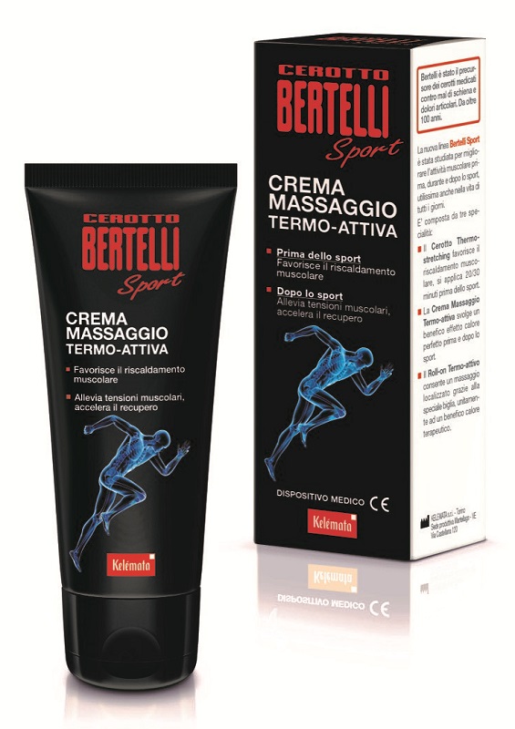 BERTELLI CEROTTO SPORT CREMA MASSAGGIO TERMO ATTIVA 75 ML - Farmacia Rossi2 - Farmacia Rossi 