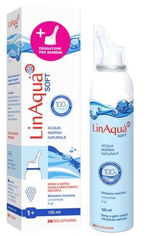 SOLUZIONE SPRAY ISOTONICA NASALE LINAQUA SOFT 125 ML CON DOPPIO EROGATORE - Farmacia Rossi2 - Farmacia Rossi 