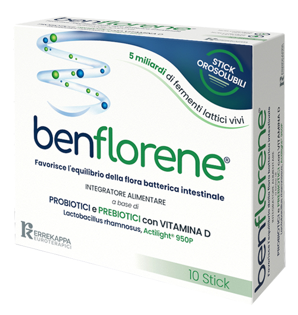 BENFLORENE 10 STICK OROSOLUBILI - Farmacia Rossi2 - Farmacia Rossi 