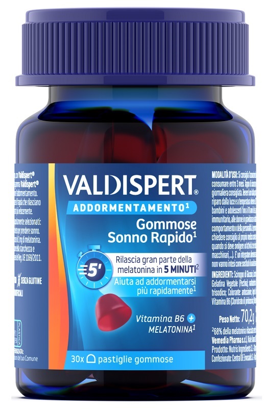 VALDISPERT NATURAL&SLEEP 30 PASTIGLIE GOMMOSE - Farmacia Rossi2 - Farmacia Rossi 