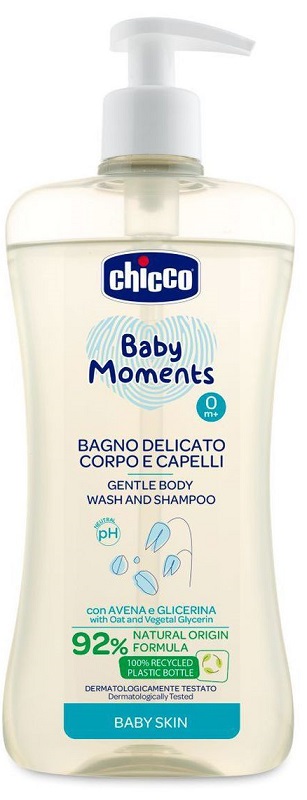 CHICCO BABY MOMENTS BAGNO CORPO CAP 500 ML - Farmacia Rossi2 - Farmacia Rossi 