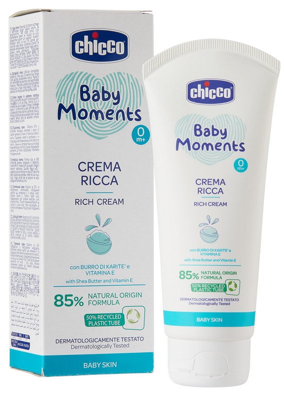 CHICCO BABY MOMENTS CREMA RICCA DELICATE 100 ML - Farmacia Rossi2 - Farmacia Rossi 