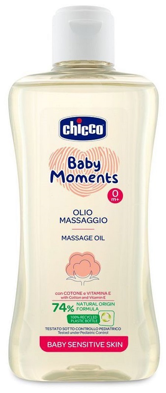 CHICCO BABY MOMENTS OLIO MASSAGGIO SENSITIVE 200 ML - Farmacia Rossi2 - Farmacia Rossi 