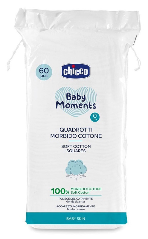 CHICCO BABY MOMENTS QUADROTTI 60 PEZZI - Farmacia Rossi2 - Farmacia Rossi 