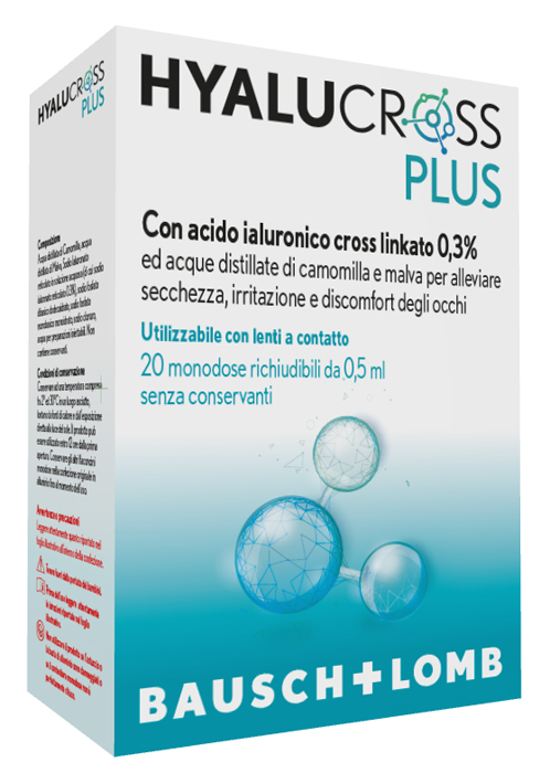 HYALUCROSS PLUS 20 FLACONCINI MONODOSE DA 0,5 ML - Farmacia Rossi2 - Farmacia Rossi 