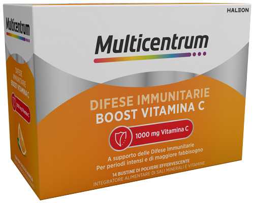 MULTICENTRUM DIFESE IMMUNITARIE BOOST VITAMINA C 14 BUSTINE - Farmacia Rossi2 - Farmacia Rossi 