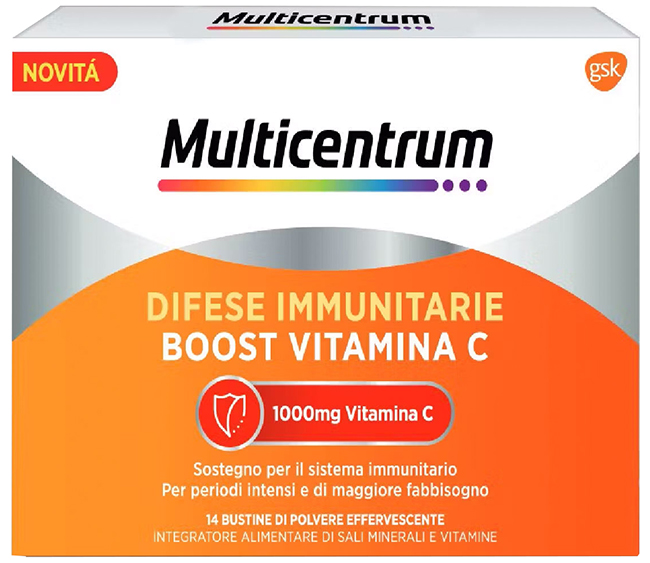 MULTICENTRUM DIFESE IMMUNITARIE BOOST VITAMINA C 28 BUSTINE - Farmacia Rossi2 - Farmacia Rossi 