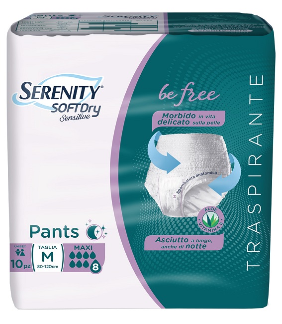 SERENITY PANTS SD SENSITIVE BE FREE MAXI M 10 PEZZI - Farmacia Rossi2 - Farmacia Rossi 