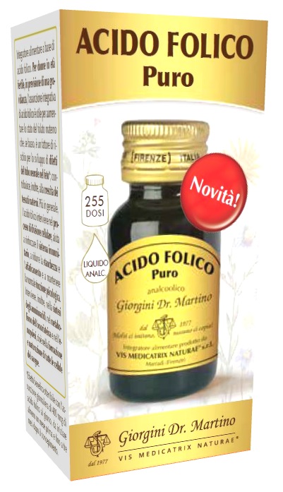 ACIDO FOLICO PURO LIQUIDO ANALCOLICO 30 ML - Farmacia Rossi2 - Farmacia Rossi 