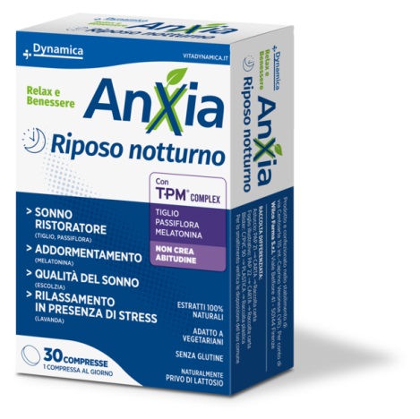 ANXIA DYNAMICA RIPOSO NOTTURNO 30 COMPRESSE - Farmacia Rossi2 - Farmacia Rossi 