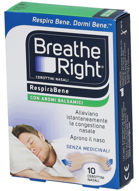 CEROTTI NASALI BREATH RIGHT BALSAMICI 10 PEZZI - Farmacia Rossi2 - Farmacia Rossi 