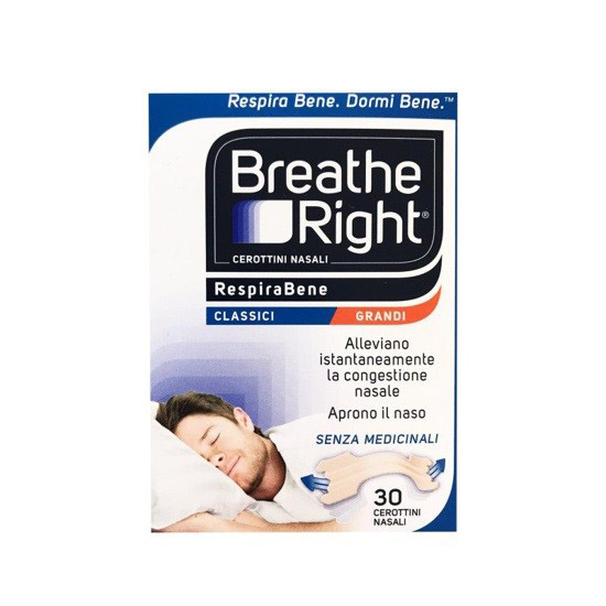 CEROTTI NASALI BREATH RIGHT CLASSICI GRANDI 30 PEZZI - Farmacia Rossi2 - Farmacia Rossi 
