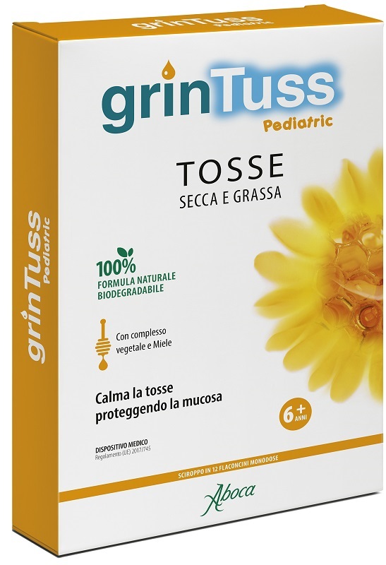 GRINTUSS PEDIATRIC SCIROPPO 12 FLACONCINI - Farmacia Rossi2 - Farmacia Rossi 
