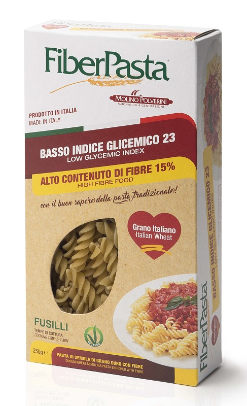 FIBERPASTA FUSILLI BASSO INDICE GLICEMICO 250 G - Farmacia Rossi2 - Farmacia Rossi 