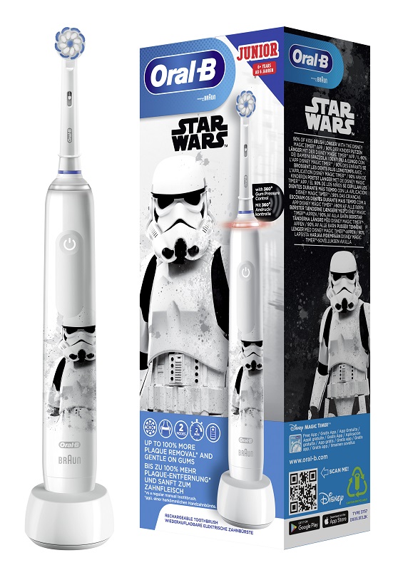 ORALB JUNIOR STAR WARS SPAZZOLINO ELETTRICO 6+ - Farmacia Rossi2 - Farmacia Rossi 