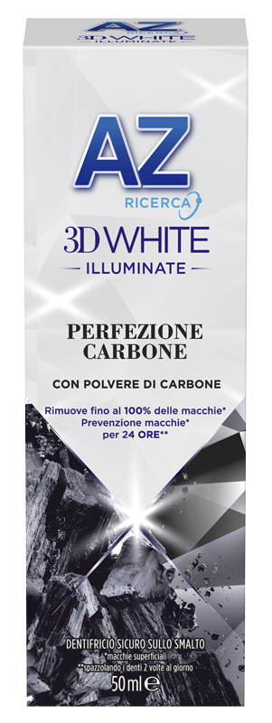 AZ DENTIFRICIO 3DW ILLUMINANTE CARBONE 50ML - Farmacia Rossi2 - Farmacia Rossi 