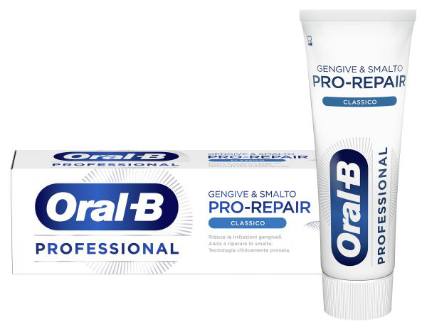 ORALB DENTIFRICIO GENGIVE & SMALTO REPAIR  PROFESSIONAL CLASSIC 75 ML - Farmacia Rossi2 - Farmacia Rossi 