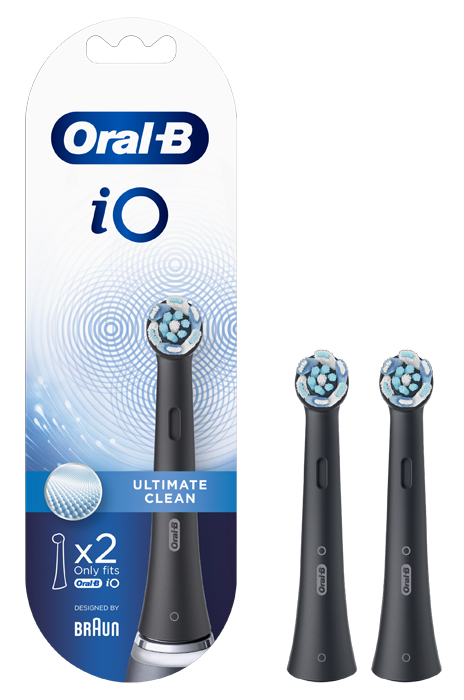 ORALB POWER REFILL IO ULTIMATE CLEAN BLACK 2 PEZZI - Farmacia Rossi2 - Farmacia Rossi 