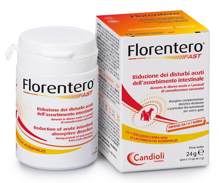 FLORENTERO FAST BARATTOLO DA 12 COMPRESSE APPETIBILI DA 2 G - Farmacia Rossi2 - Farmacia Rossi 