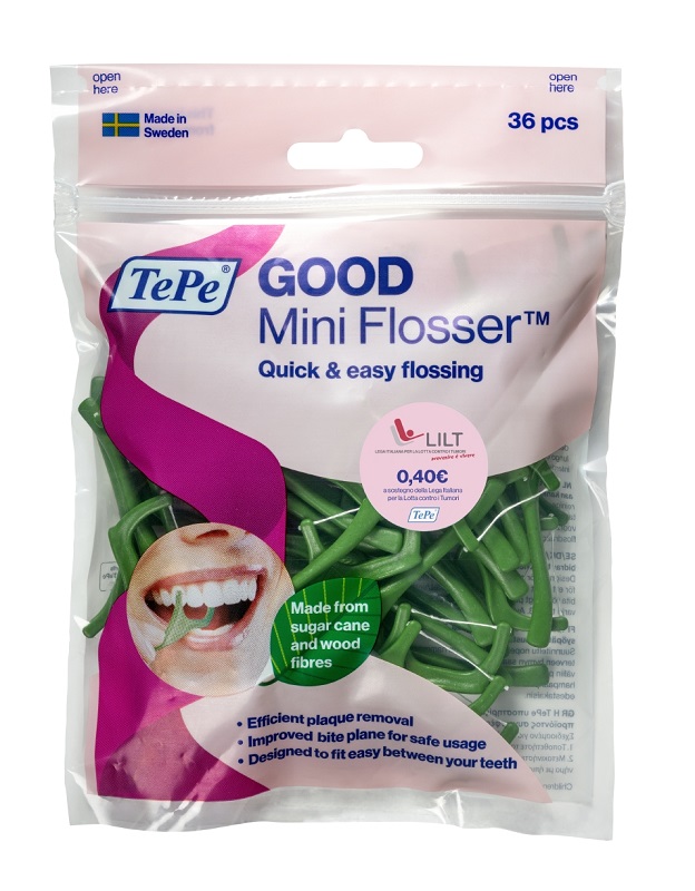 TEPE GOOD MINIFLOSSER EDIZIONE LIMITATA PINK RIBBON 36 PEZZI - Farmacia Rossi2 - Farmacia Rossi 