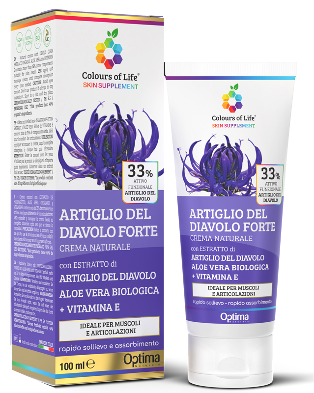 COLOURS OF LIFE SKIN SUPPLEMENT ARTIGLIO DEL DIAVOLO 33% CREMA 100 ML - Farmacia Rossi2 - Farmacia Rossi 
