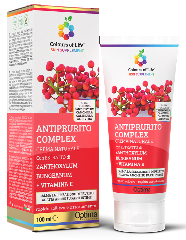COLOURS OF LIFE SKIN SUPPLEMENTE ANTIPRURITO COMPLEX CREMA 100 ML - Farmacia Rossi2 - Farmacia Rossi 
