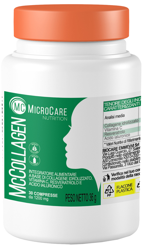 MICROCARE NUTRITION MC COLLAGEN 30 COMPRESSE DA 1200 MG - Farmacia Rossi2 - Farmacia Rossi 