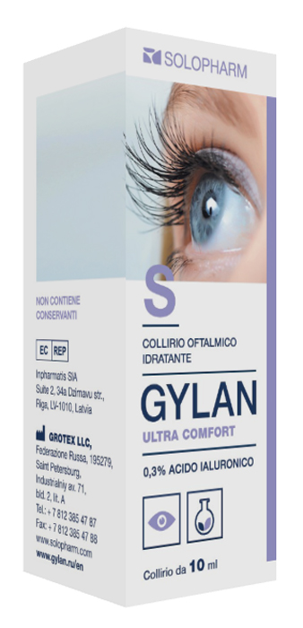 GYLAN ULTRA COMFORT GOCCE OFTALMICHE 10 ML - Farmacia Rossi2 - Farmacia Rossi 