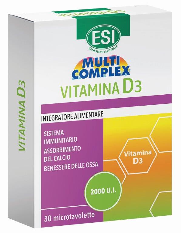 ESI MULTICOMPLEX VITAMINA D3 30 TAVOLETTE - Farmacia Rossi2 - Farmacia Rossi 
