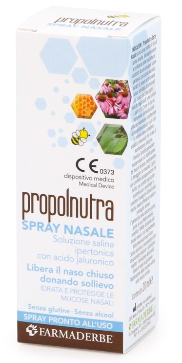 PROPOLNUTRA SPRAY NASALE SOLUZIONE SALINA IPERTONICA CON ACIDO IALURONICO 20 ML - Farmacia Rossi2 - Farmacia Rossi 