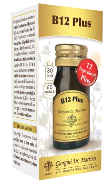 B12 PLUS 60 PASTIGLIE - Farmacia Rossi2 - Farmacia Rossi 