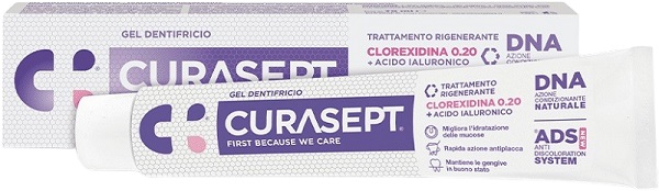 CURASEPT GEL DENTIFRICIO ADS DNA TRATTAMENTO RIGENERANTE 75 ML - Farmacia Rossi2 - Farmacia Rossi 