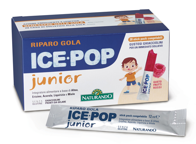 RIPARO GOLA ICE POP JUNIOR 20 STICK PACK - Farmacia Rossi2 - Farmacia Rossi 