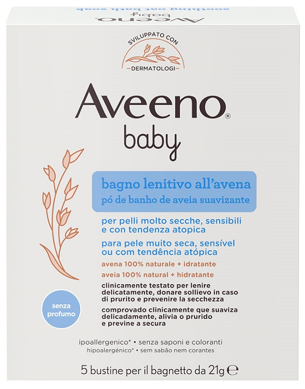 AVEENO BABY COLLOIDAL POLVERE BAGNO 5 X 21 G - Farmacia Rossi2 - Farmacia Rossi 