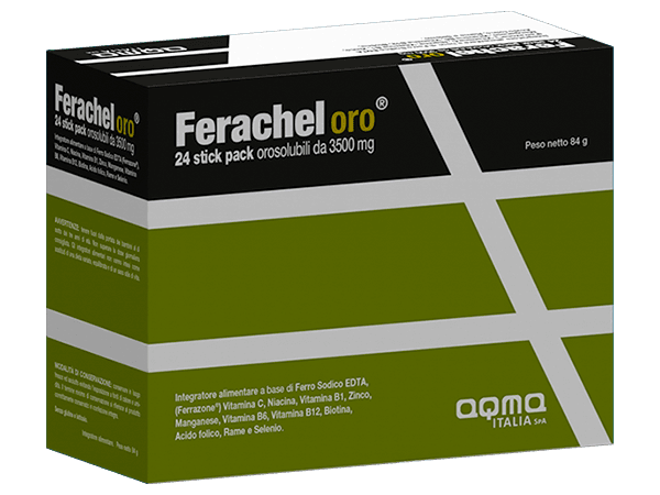 FERACHEL ORO 24 STICK OROSOLUBILI - Farmacia Rossi2 - Farmacia Rossi 