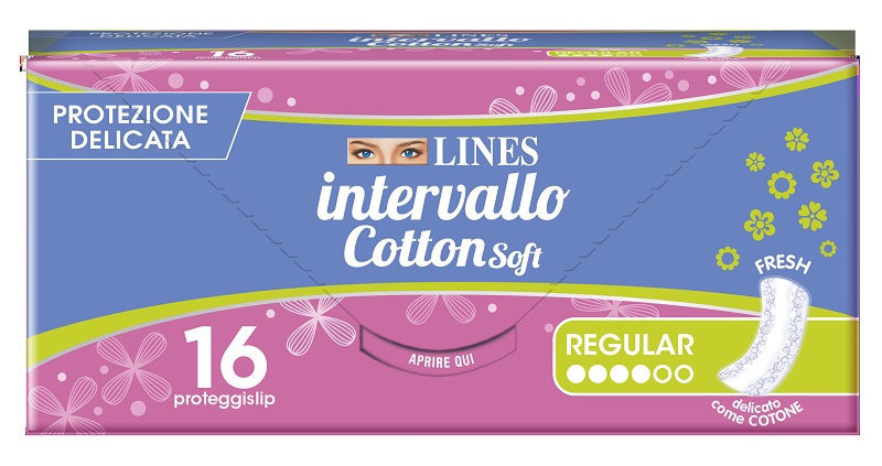PROTEGGISLIP LINES INTERVALLO COTTON SOFT FRESH DISTESI 16 PEZZI - Farmacia Rossi2 - Farmacia Rossi 