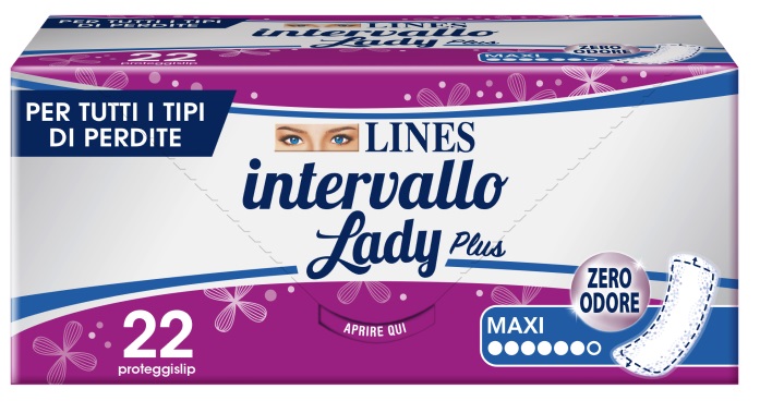 PROTEGGISLIP LINES INTERVALLO LADY PLUS MAXI 22 PEZZI - Farmacia Rossi2 - Farmacia Rossi 