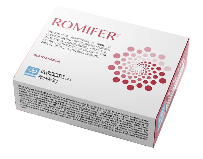 ROMIFER 30 COMPRESSE MASTICABILI - Farmacia Rossi2 - Farmacia Rossi 