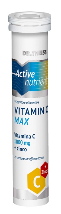 THEISS ACTIVE NUTRIENT VIT C MAX 20 COMPRESSE EFFERVESCENTI LIMONE 80 G - Farmacia Rossi2 - Farmacia Rossi 