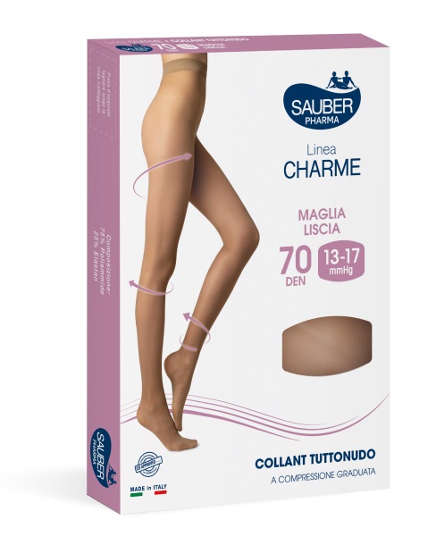 SAUBER CHARME COLLANT 70 DENARI TUTTONUDO ML NERO 1 - Farmacia Rossi2 - Farmacia Rossi 